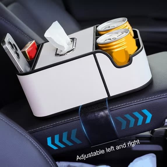 Car Storage Box With Tissue Holder 4