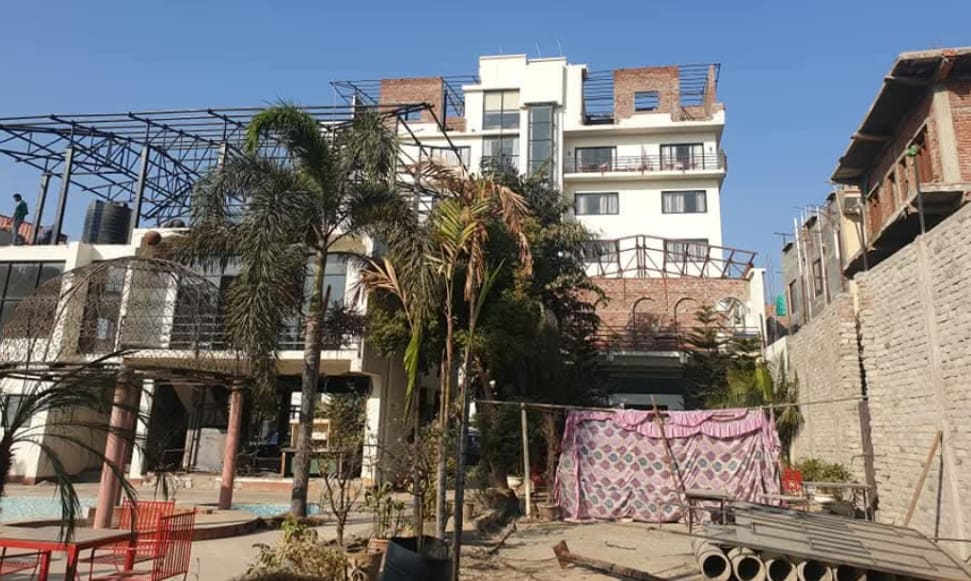 Club De Novo hotel building constructed by Ojaskaraa Builders in Butwal, Rupandehi