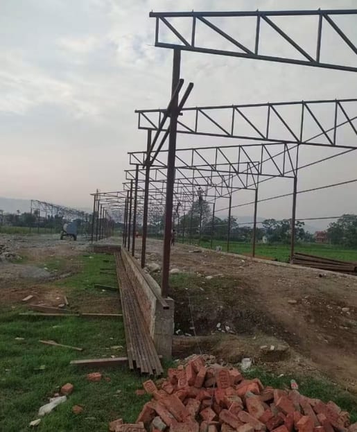 Roshan Furniture warehouse constructed by Ojaskaraa Builders in Lankhu, Chitwan