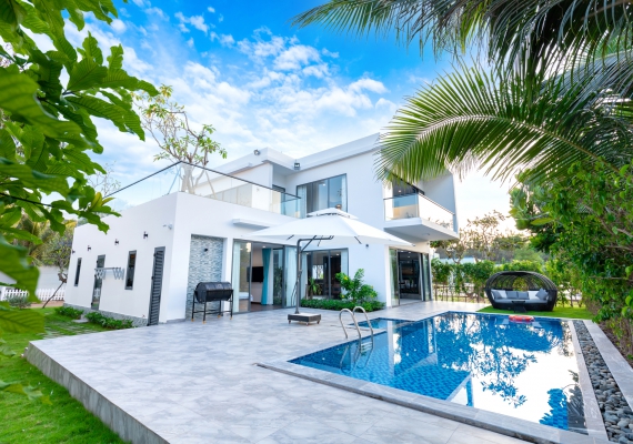 Khu villa tại Aria Resort Vũng Tàu nhìn từ bên ngoài