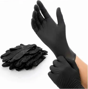GUANTE NITRILO NEGRO S/POLVO L (10X100)