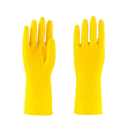 GUANTES DOMÉSTICO AMARILLOS BUNKER L - 1UNID
