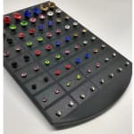 kit 36 Pares De Brinco Aço Inox Cirúrgico Pedra Colorido  Antialergico Não Enferuja