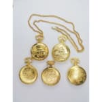 Ouro/prata vintage retrô luxo unissex colar relógio de bolso modelo exclusivo envio aleatório