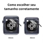 PULSEIRA silicone borracha compativel Apple watch e smartwatch ultra 38 40 41 42 44 45 49 mm NÃO INCLUI RELOGIO