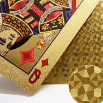 KIT 2 Baralho Conjunto Cartão de Jogo Dourado 24k Prova D'água Promoção