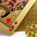 KIT 2 Dourado Baralho/Normal Baralho Conjunto Cartão de Jogo Dourado 24k Prova D'água Promoção