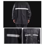 Conjunto Capa De Chuva Roupa Para Motoqueiros Ciclistas Impermeável Calça Jaqueta C/ Capuz