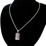 Corrente Masculina e Feminina Aço Inoxidável 316L Prata/Dourado Colar com Pingente Placa Tudo Posso