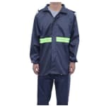 Conjunto Capa De Chuva Roupa Para Motoqueiros Ciclistas Impermeável Calça Jaqueta C/ Capuz