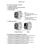 Relógio À Prova D'água LED Digital de Pulso Esportivo feminino Masculino Ultra9 Esporte Pulseira De Silicone