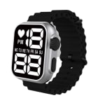 Relógio À Prova D'água LED Digital de Pulso Esportivo feminino Masculino Ultra9 Esporte Pulseira De Silicone