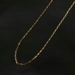 Colar masculino pingente de cruz palito banhado a ouro  Aço inoxidável 18k cordão em estilo cartier