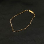 Colar masculino pingente de cruz palito banhado a ouro  Aço inoxidável 18k cordão em estilo cartier