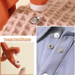 kit de Alicate Aplicador Para Botao De Metal De Pressao Roupa Bebe C/ 150 botões de roupas