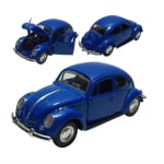 Carrinho Brinquedo Carro De Ferro com Fricção Fusca Fusquinha Colecionador Abre portas e Capô