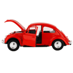 Carrinho Brinquedo Carro De Ferro com Fricção Fusca Fusquinha Colecionador Abre portas e Capô