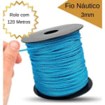 Fio Nautico 3mm 200g 120 metro 3/1 para bolsa de crochê artesanato trico macrame Kelly Sampaio Fios