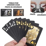 KIT 1/2/4 Baralho Dolar Ouro 24k Para Jogos de Tabuleiro, Truco, Poker  MT037 (E) MT066 (CC)