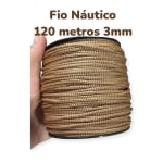 Fio Nautico 3mm 200g 120 metro 3/1 para bolsa de crochê artesanato trico macrame Kelly Sampaio Fios