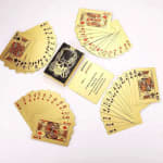 Jogo De Cartas Baralho Cartão Black e Ouro 24k Para Jogos Truco Poker e Tabuleiro à Prova D'Água MT031 (CC) MT031-1 (E)