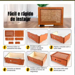 Cofre Caixa De Dinheiro 1.000 e 10.000  Reais Cofrinho Madeira Mdf Luxo Wood Box