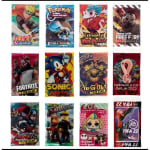 Kit 200 Cards Misturados - Naruto, Homem Aranha, Dragon Ball, Pokemon, Fifa 26, Sonic, Vingadores, Free Fire, GTA 5