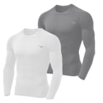 Camisa Térmica segunda pele Masculina Com Proteção Uv