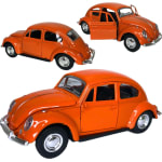 Carrinho Brinquedo Carro De Ferro com Fricção Fusca Fusquinha Colecionador Abre portas e Capô