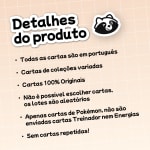 100 Cartas Pokémon ORIGINAIS com BRILHANTES  COPAG Foil, Reverse Foil, Holografica, Brilhante, Rara