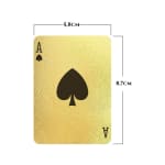 Baralho Dolar Dourado Ouro Folheado A Prova D'agua Poker Truco Cartas Jogos Para Várias Ocasiões De Festa