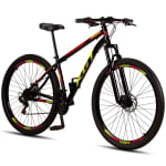 Bicicleta Aro 29 KGT Shift Aço Carbono Freios a Disco 21 Marchas Suspensão Diant