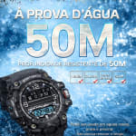Relógio Masculino Shock A Prova De Agua Esportivo Digital Original