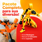 Boneco 100% Articulado para Montagem Dummy 13 Figura de Ação Brinquedo Manequim Presente Infantil