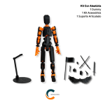 Boneco Dummy 13 - Boneco Articulado Action Figure Kit Acessórios Dummy 13 Suporte Articulado