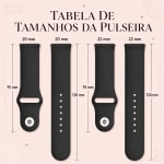 Pulseira de Silicone 20mm para Amazfit Gts Bip Lite Pro Mini Active