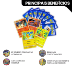 100 Cartas Pokémon sem repetir - Cartas originais COPAG Brasil