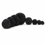 01 Uni Alargador Plug texturizado cor preto