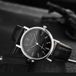 Relógio De Quartzo Para Homens Moderno Casual Prata Preto Branco Cores Uso Diário Pulso Essencial