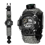 Outdoor multi-function watches impermeável whistle compass temperatura multi-function survival watches outdoor survival