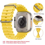 (Apenas A Pulseira , Não É O Relógio) De Silicone Da Série Ocean Band Para Watch Ultra Strap Pulseiras De 49 Mm 42 38