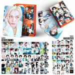 KPOP 55 Pçs/Caixa SK  THIS&THAT RUN IT KARMA Hollow Mixtape HOP SKZ Relógio Photocards Álbum LOMO Cartão HYUNJIN