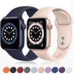 Pulseira Silicone Para Apple Watch 38mm 40mm 41mm 42mm 44mm 45mm 49mm Ultra