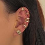 Clipe De Folha Vintage Em Brincos Ouro Prata Joias Sem Piercing Para Mulheres