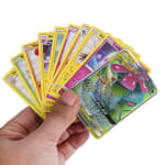 54Pcs Pokemon Gold Cards Battle Carte Inglês GX Jogo De Cartas Booster Collection Toys For Children