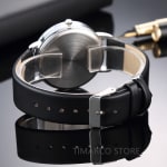 Relógio De Quartzo De Moda Casual Para Homens – Pulso De Luxo Unissex Com Pulseira De Couro Clássica