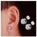 Brincos Magnéticos Da Moda , Sem Piercing , Preto , Clipe CZ , Conjunto De Joias Para Homens E Mulheres , Presente