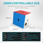 Cubos Mágicos Moyu Rubik 2X2 - 50mm, Alta Velocidade, Adesivos Duráveis