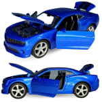 Camaro Carrinho Ferro Miniatura Abre Capô E Porta 13cm Metal