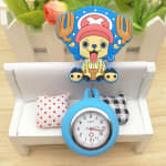 Bonito Relógio De Enfermeira Retrátil Stitch cartoon , Bolso De silicone Médico Quartzo
